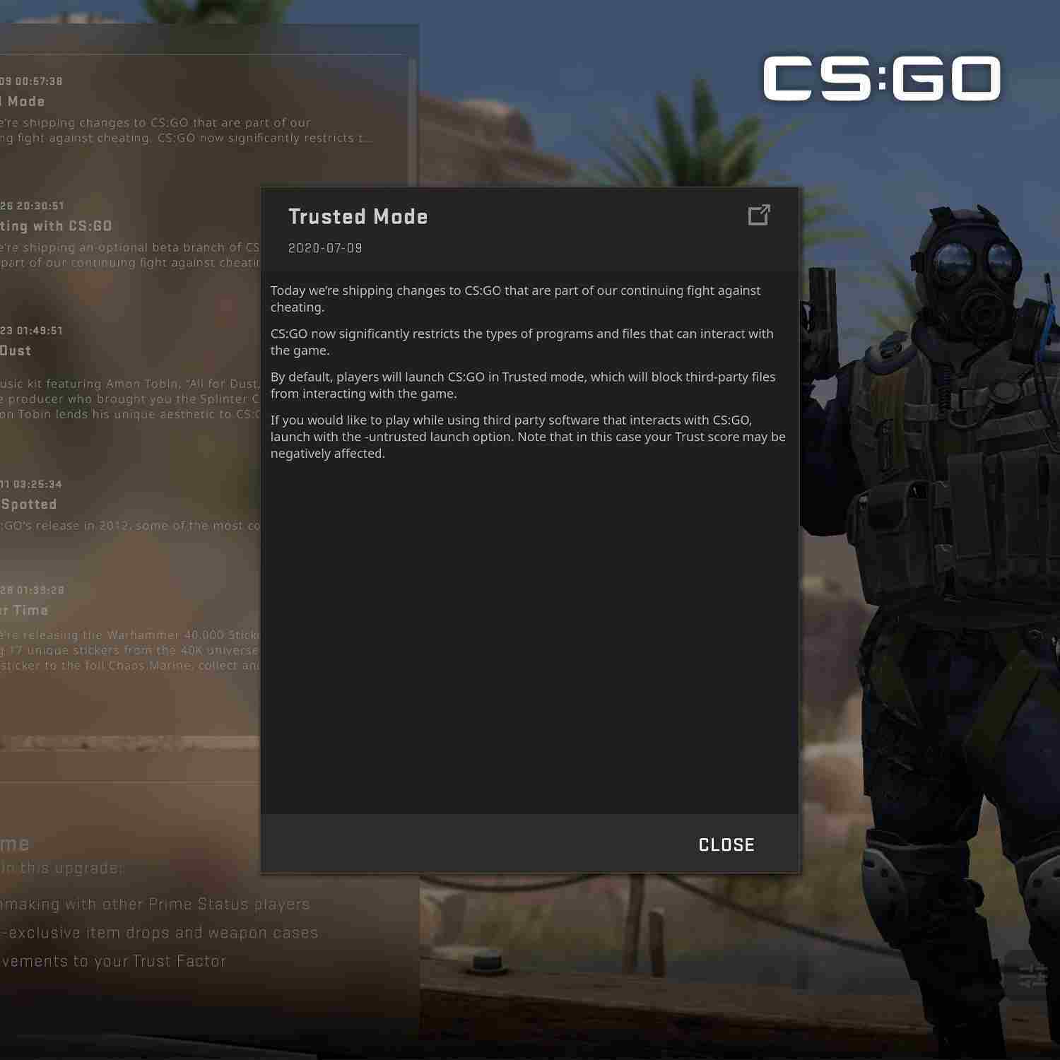 El Trusted Mode de CS:GO genera descontento en la comunidad